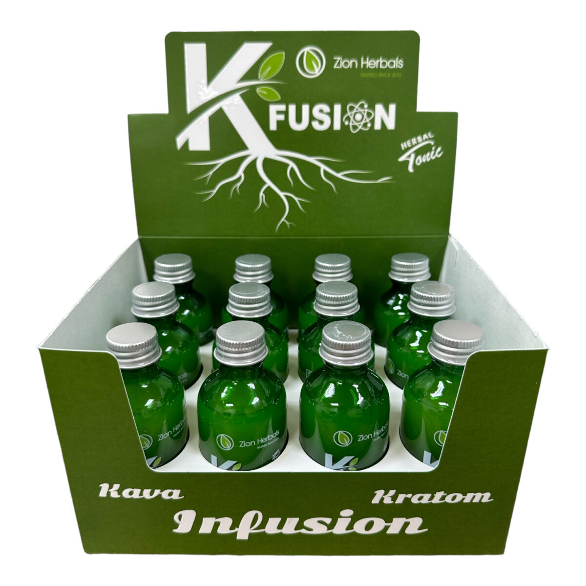 Zion Herbals K-Fusion Kratom and Kava Shot – 59ml.