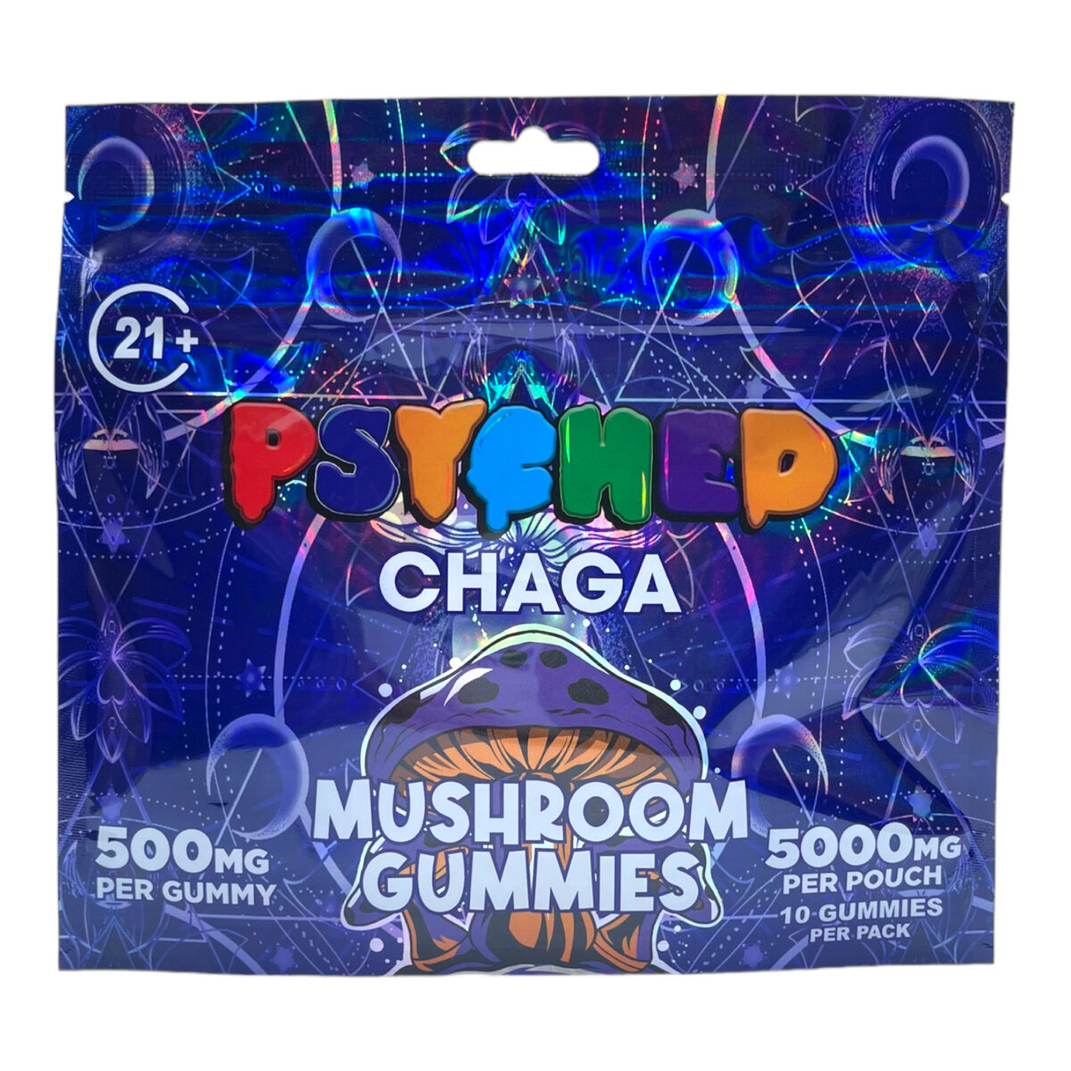 Psyched Chaga Mushroom Gummies – 500mg