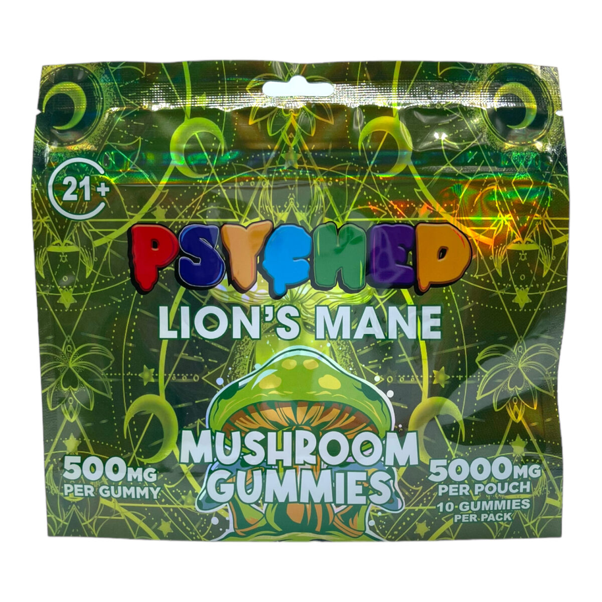 Psyched Lion’s Mane Mushroom Gummies – 500mg