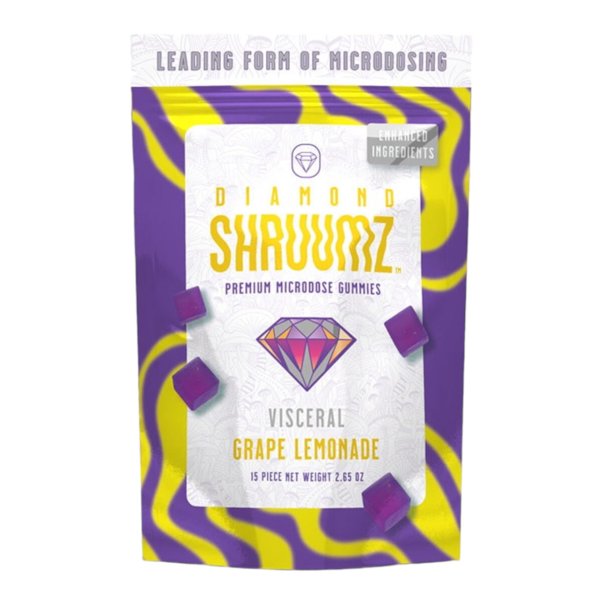 Diamond Shruumz Gummies Grape Lemonade – 15ct.