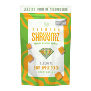 Diamond Shruumz Gummies Sour Apple Peach - 15ct.