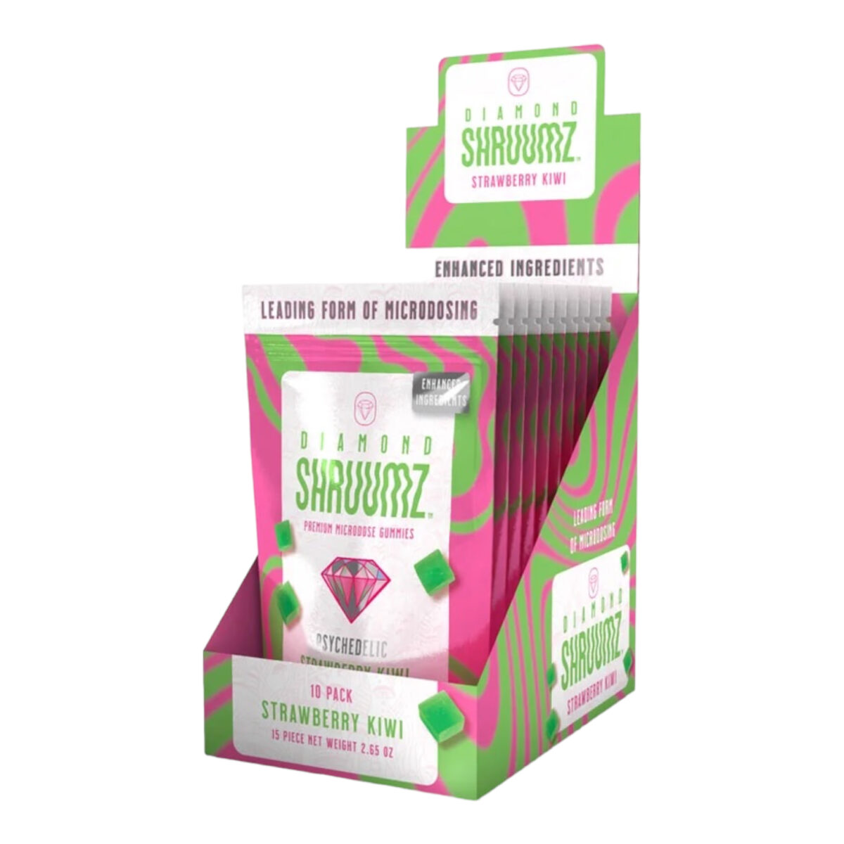 Diamond Shruumz Gummies Strawberry Kiwi – 15ct.
