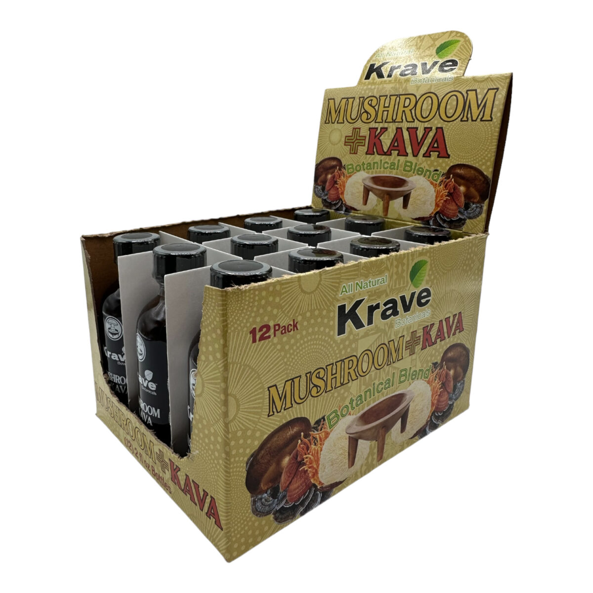 Krave Mushroom and Kava Blend Extract Shot – 59ml