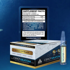CRYO Kratom Gold Extract Shot 200mg 7mL