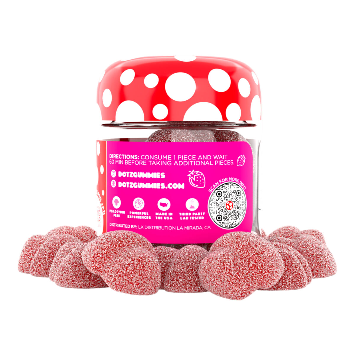 Dotz Amanita Muscaria Strawberry Gummies