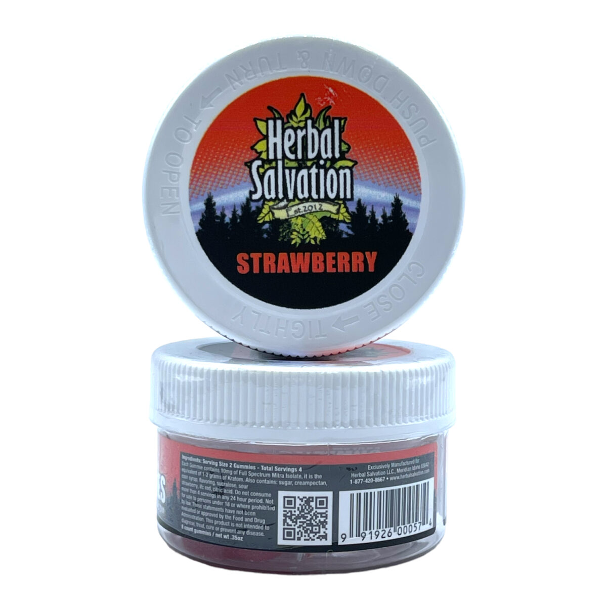 Herbal Salvation Kratom Strawberry Gummy – 8ct