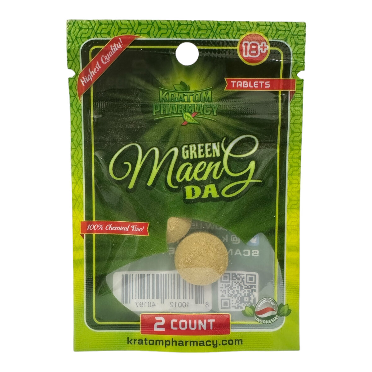 Kratom Pharmacy Green Maeng Da Tab – 2ct
