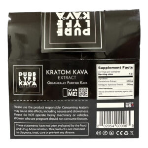 Pure Lyfe Kava Kratom Extract Shot 200mg Kratom 600mg Krava 59mL