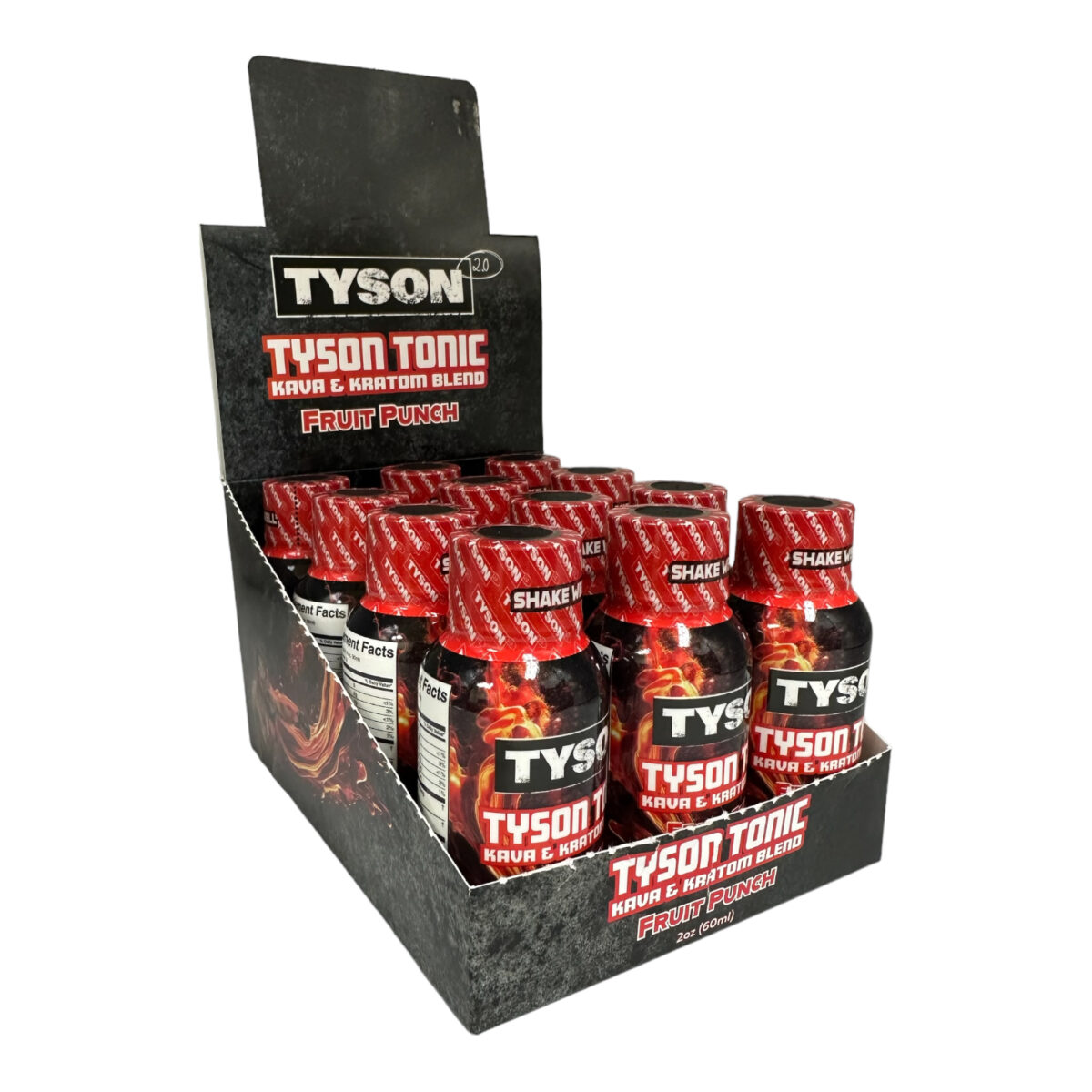 Tyson Tonic Kava Kratom Fruit Punch Blend Shot- 60ml