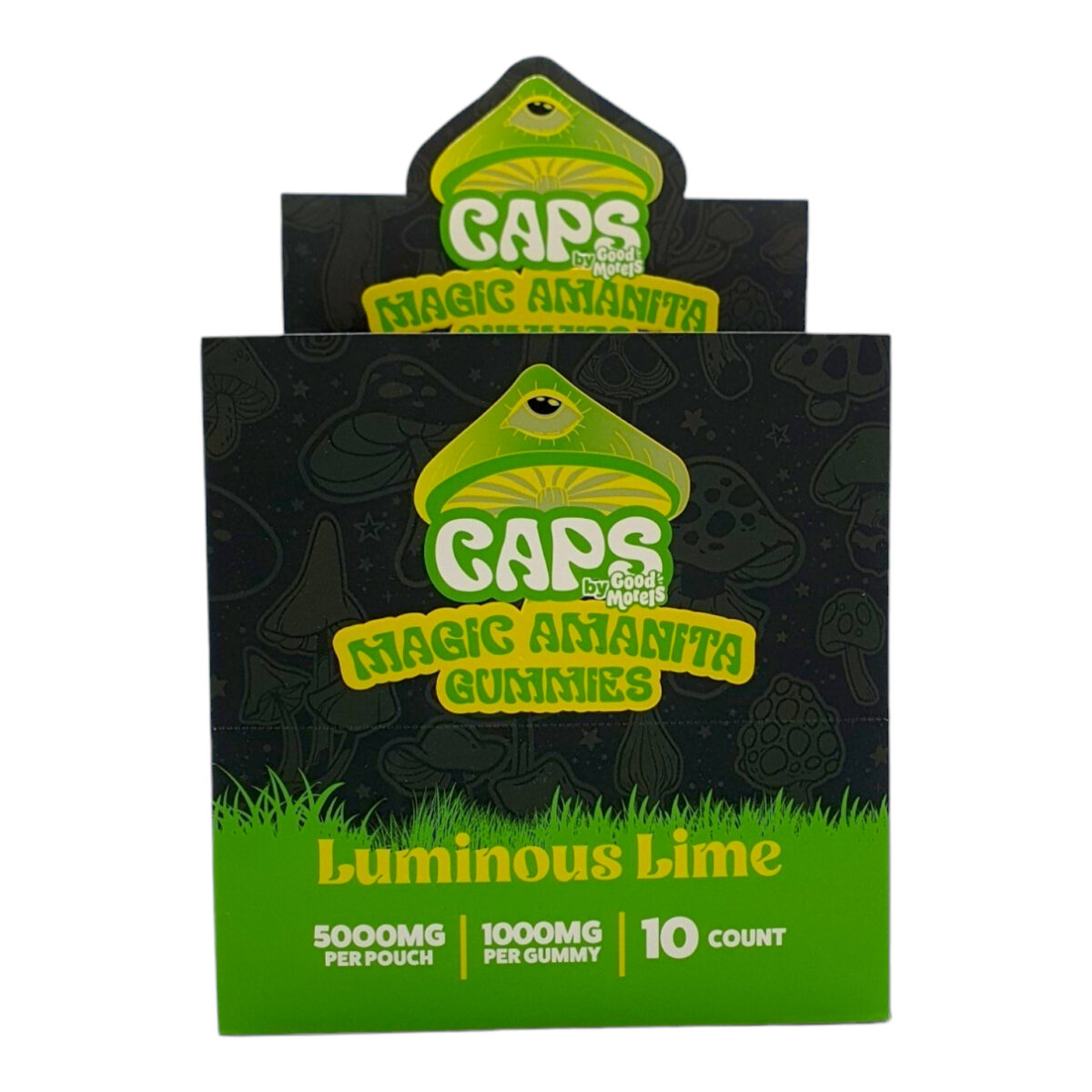 CAPS Mushroom Amanita Gummies Luminous Lime – 5ct