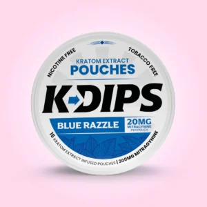 K-Dips Blue Razzle Kratom Dip Pouches
