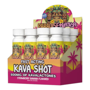 Paradise Kava Shot Strawberry Banana – 2oz