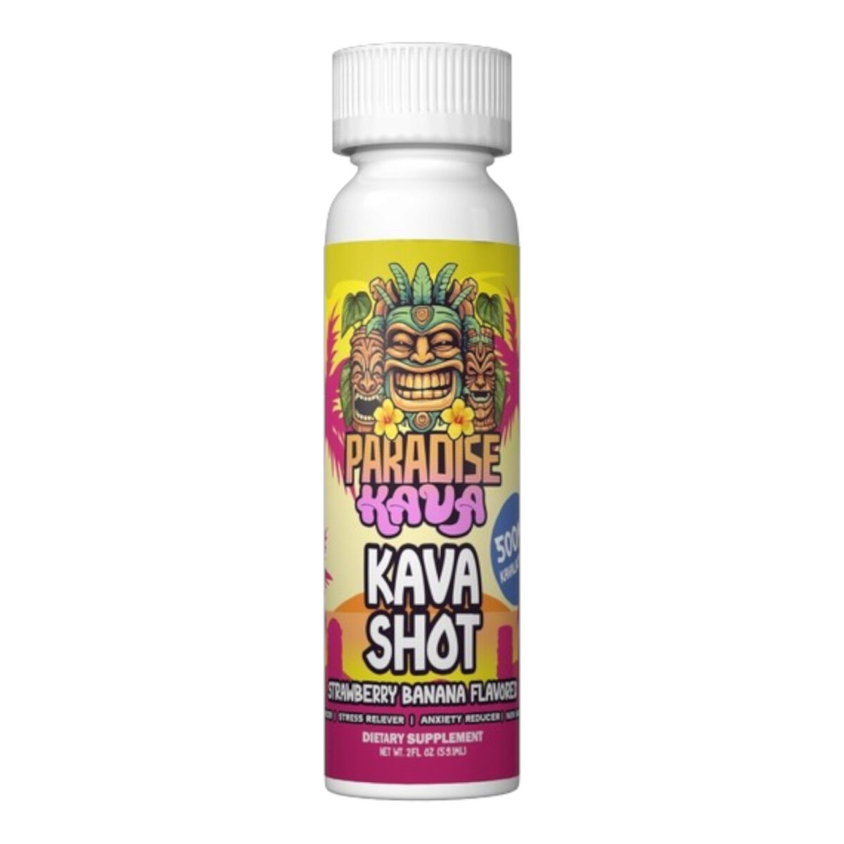 Paradise Kava Shot Strawberry Banana – 2oz DEAL BUY 3 GET 1