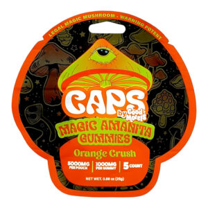 CAPS Mushroom Amanita Gummies Orange Crush - 5ct
