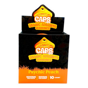 CAPS Mushroom Amanita Gummies Psychic Peach – 5ct