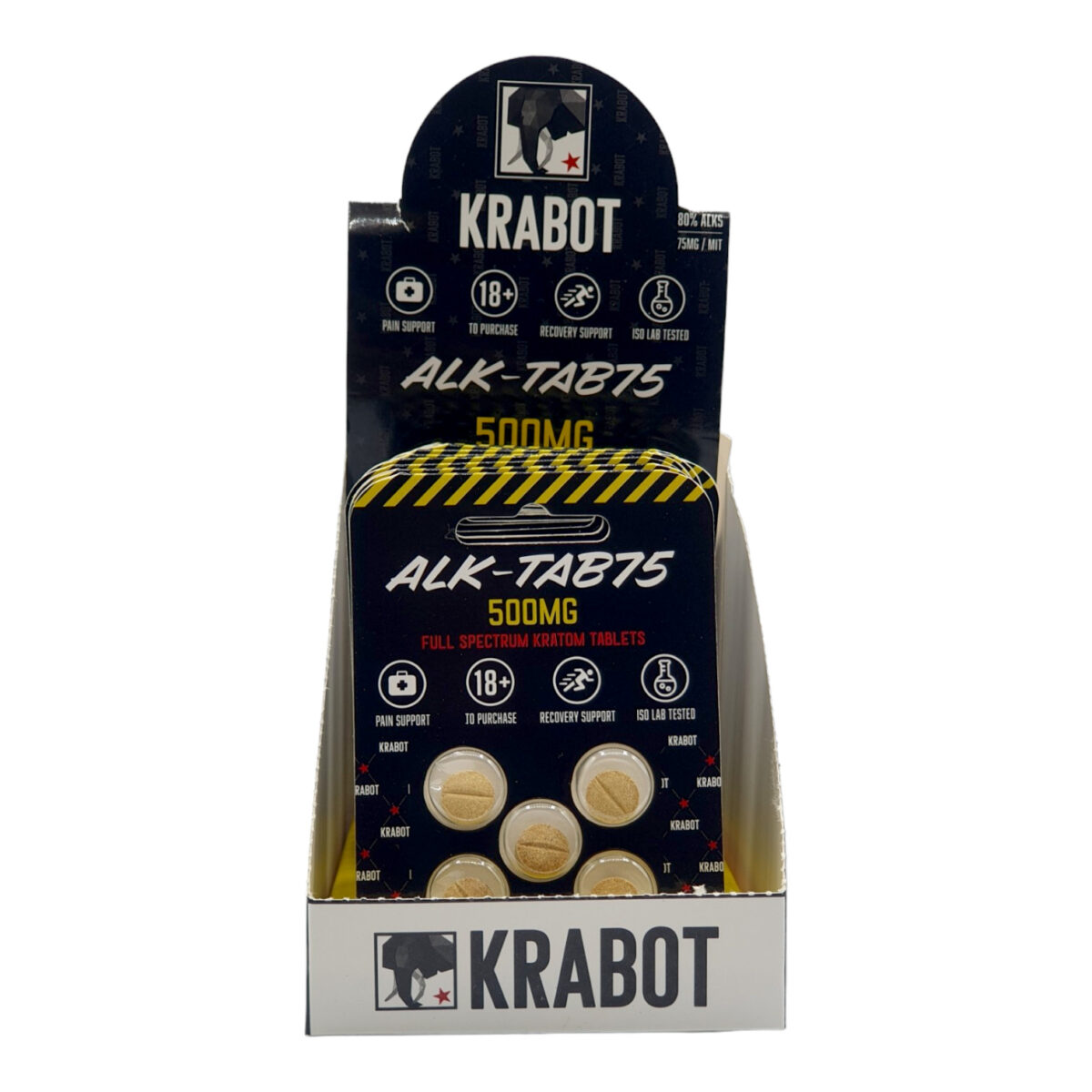 Krabot Alk-Tab75 500MG Kratom Tab – 5ct