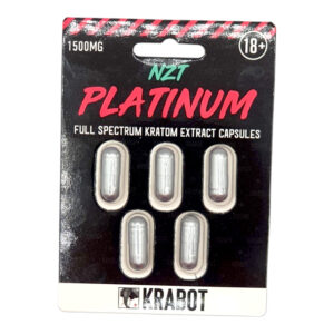 Krabot NZT Platinum 1500MG Kratom Extract Capsules - 5ct