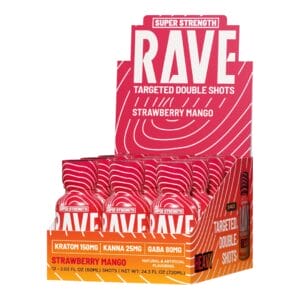 Rave Kratom Kanna and Gaba Heavy Shot 150mg 60mL