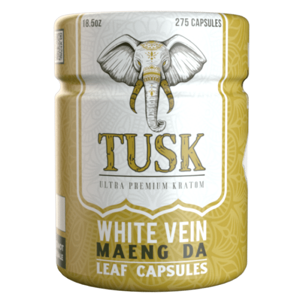 Tusk White Vein Maeng Da Kratom Capsules