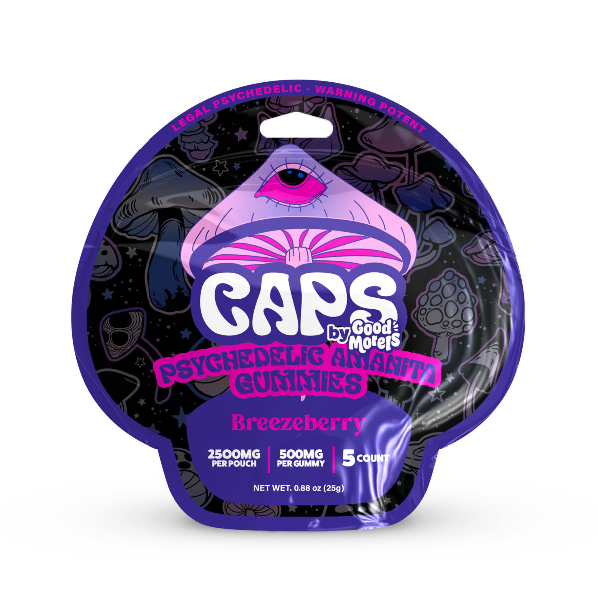CAPS Mushroom Amanita Gummies Breezeberry – 5ct