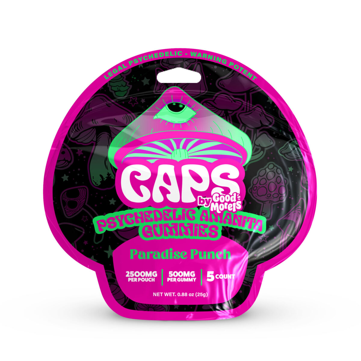 CAPS Mushroom Amanita Gummies Paradise Punch – 5ct