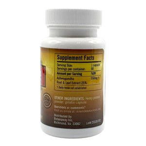 Nine Mile Botanicals Ashwagandha Capsules