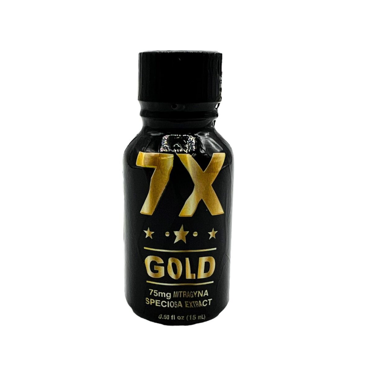 7X Gold Kratom Shot, 75mg – 15ml