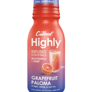 Cutleaf Hemp Highly Grapefruit Paloma Infused Cocktail 3.4oz Shot