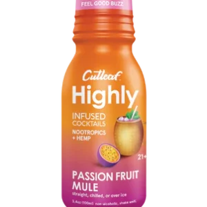 Cutleaf Hemp Highly Passion Fruit Mule Infused Cocktail 3.4oz Shot