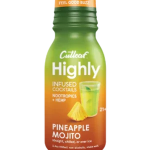 Cutleaf Hemp Highly Pineapple Mojito Infused Cocktail 3.4oz Shot