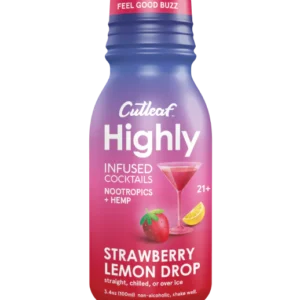 Cutleaf  Hemp Highly Strawberry Lemon Drop Infused Cocktail 3.4oz Shot