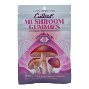 Cutleaf Mushroom Gummies Dragon Fruit 3 Pack (500mg Per Gummy)