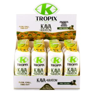 K-Tropix Kratom and Kava Shot Pina Colada 500mg DEAL