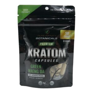 Pure Infinity Premium Kratom Green Maeng Da - Capsules (50 Count)