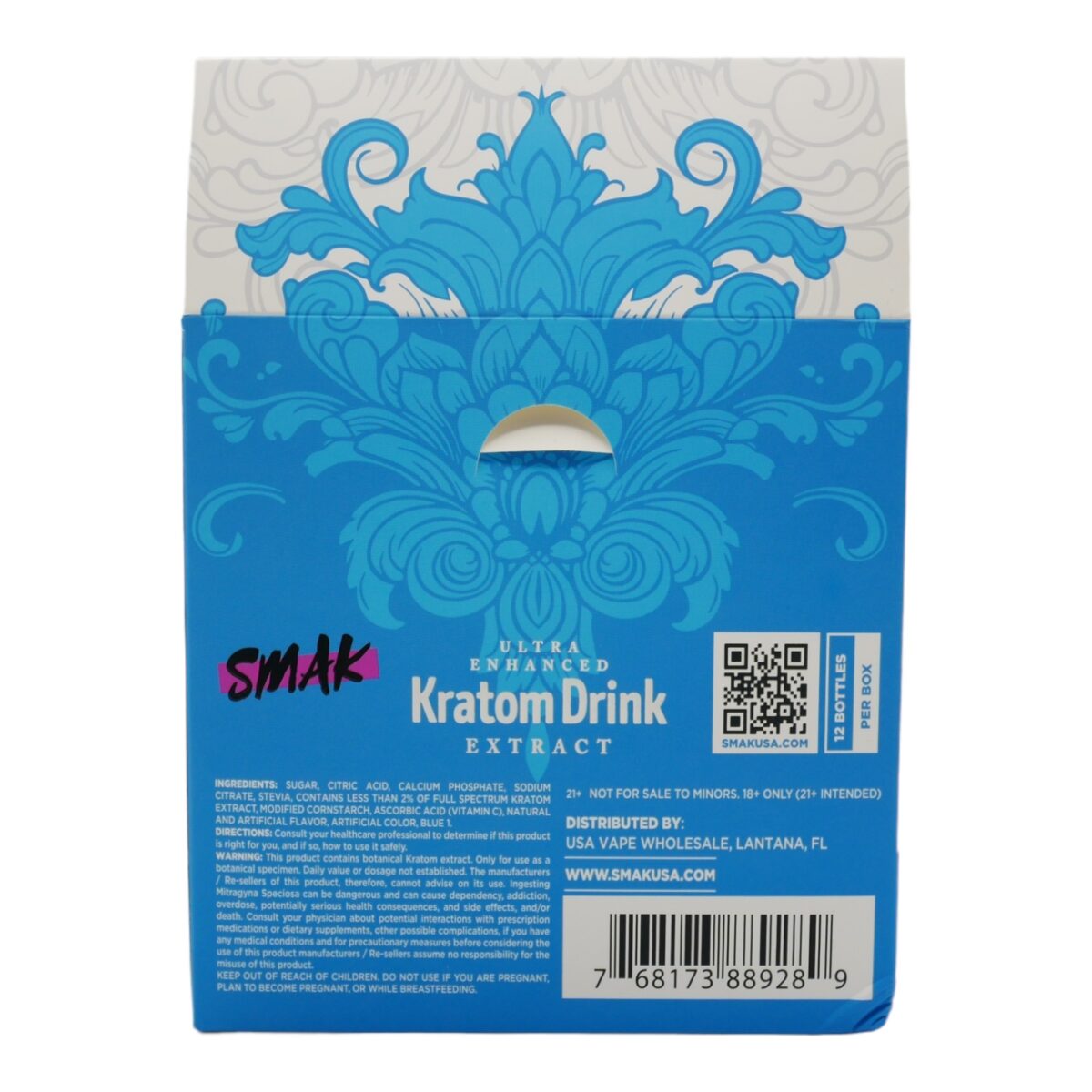 SMAK Kratom Drink Blue Razz 200mg (16ml)