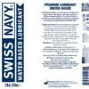 Swiss Navy Water-Based Premium Lubricant