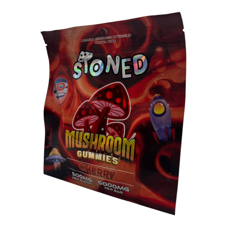 Buy Stoned Peach Mushroom Gummies | PaylessKratom.com