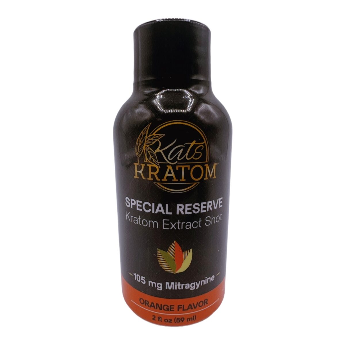 Kats Kratom Special Reserve Kratom Extract Shot Orange 2OZ