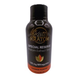 Kats Kratom Special Reserve Kratom Extract Shot Orange 105mg 60mL