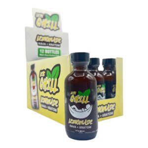 Lets Chill Kratom Kava Lemonade Shot 50mg Kratom 150mg Kava 60mL