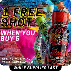 Rave Red Bali Bliss Kratom Shot EXCLUSIVE DEAL