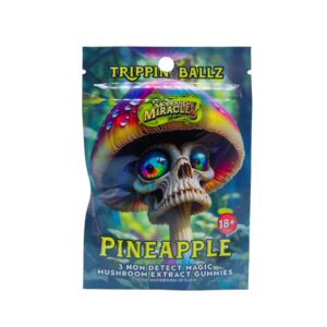 Trippin Ballz Mushroom Gummies Pineapple 100MG