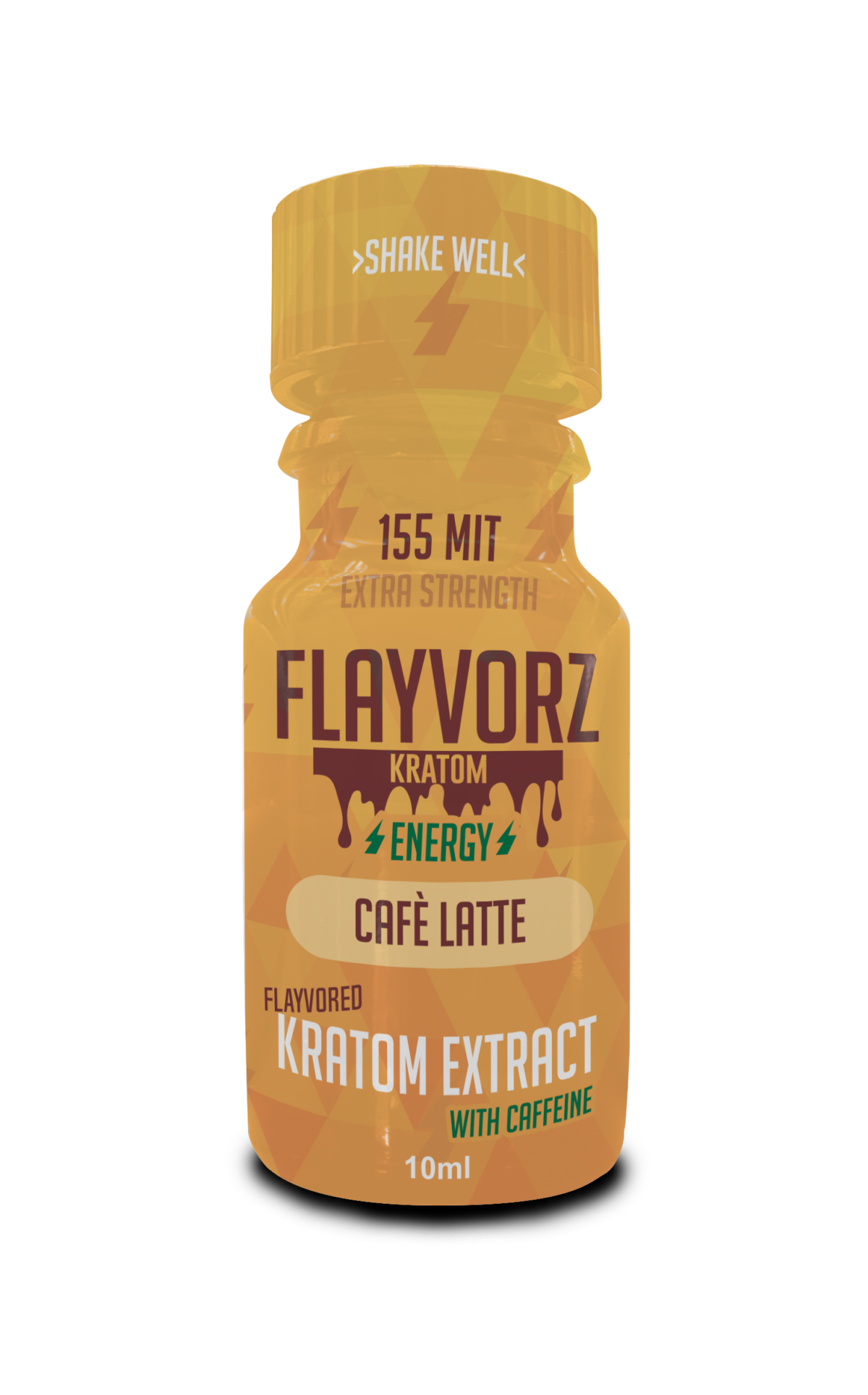 Flayvorz Kratom Shot Cafe Latte Energy 155 MIT – 10mL