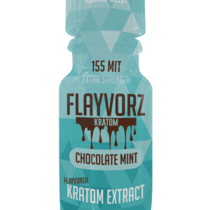 Flayvorz Kratom Shot Chocolate Mint 155mg MIT 10mL