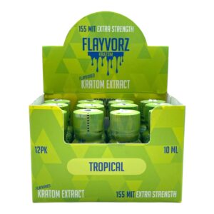 Flayvorz Kratom Shot Tropical 155mg MIT 10mL
