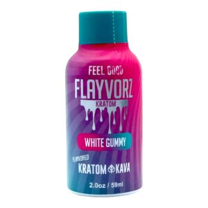 Flayvorz Kratom Kava White Gummy Shot - 2oz
