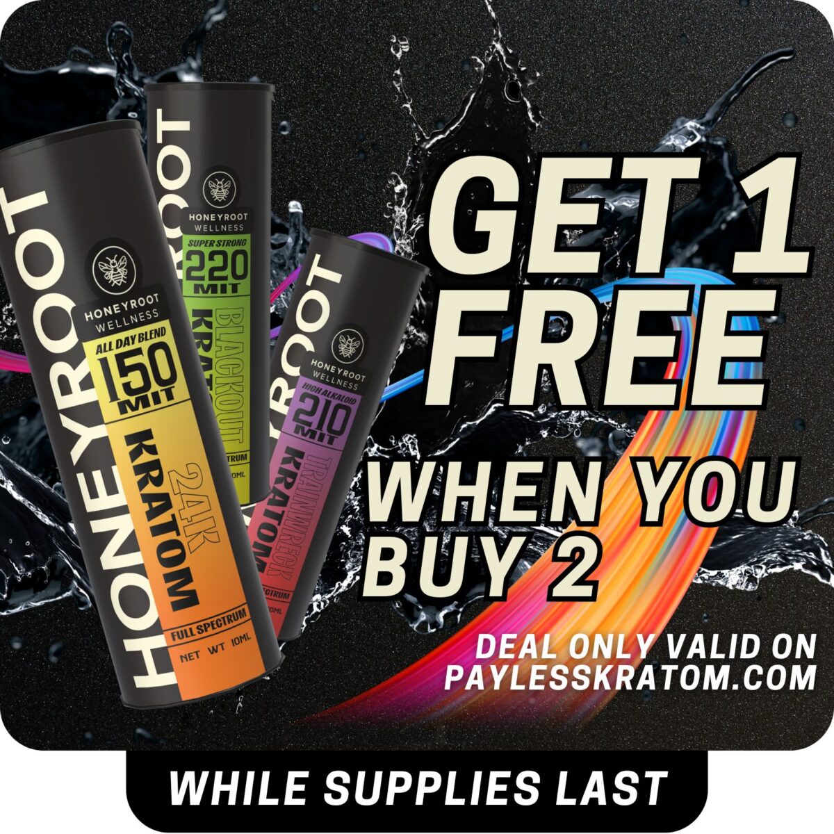 Honeyroot 24K Kratom Shot 150 MIT – 10ml DEAL