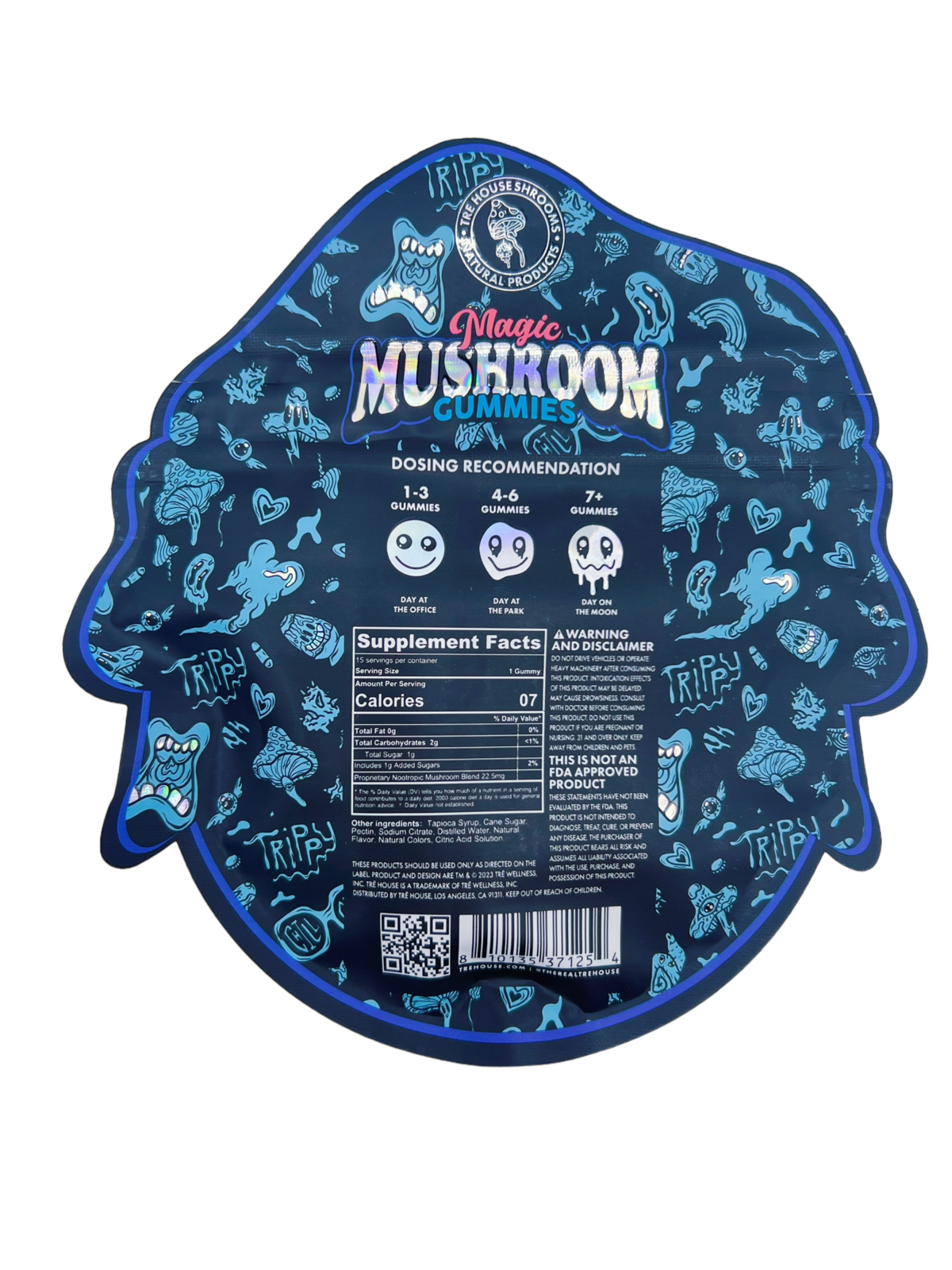 Tre House Blue Raspberry Magic Mushroom Gummies