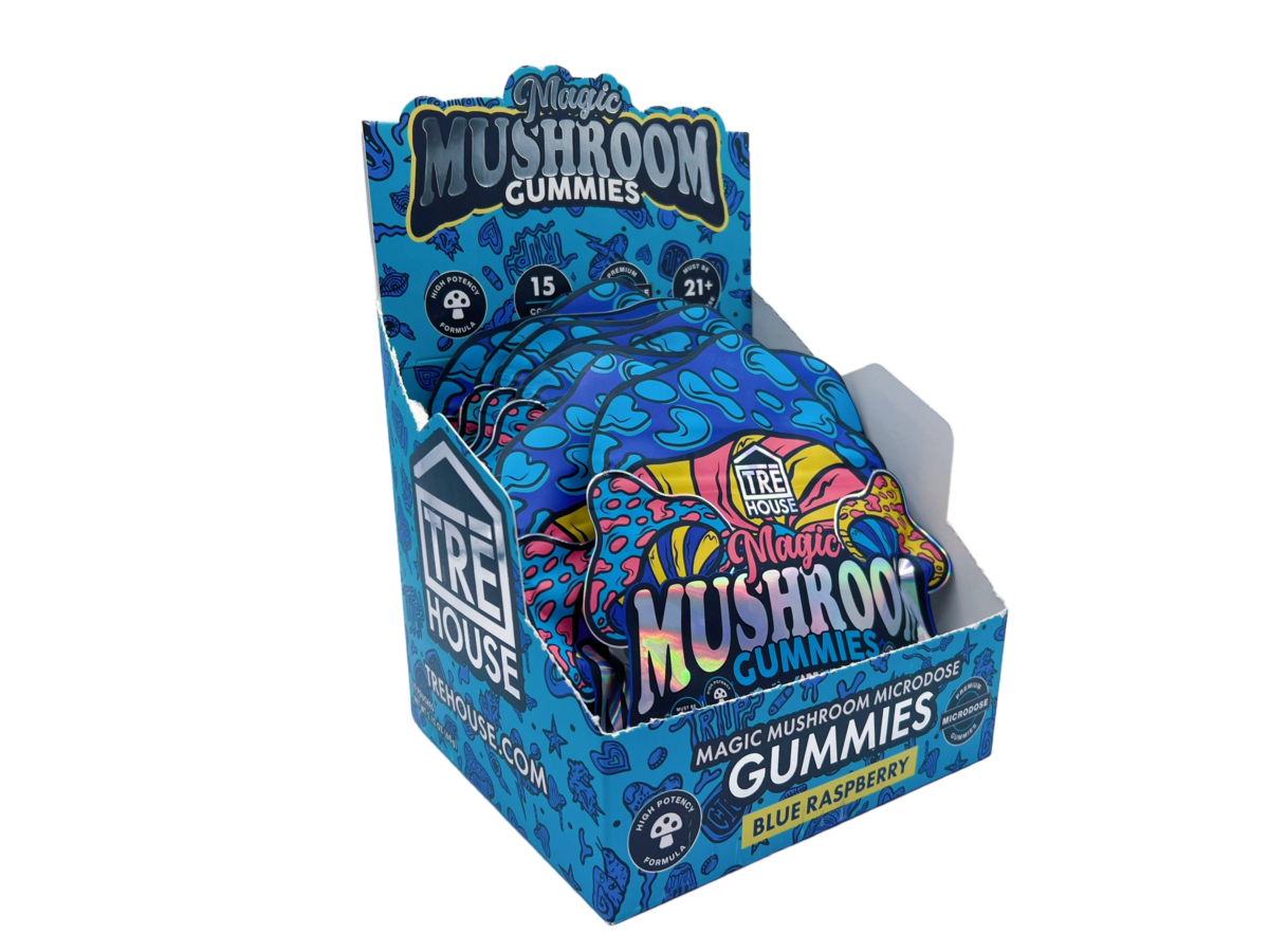 Tre House Blue Raspberry Magic Mushroom Gummies