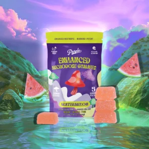 Purple Mushroom Gummies Watermelon